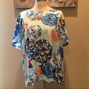 J. Crew Floral Summer Blouse Size XXL